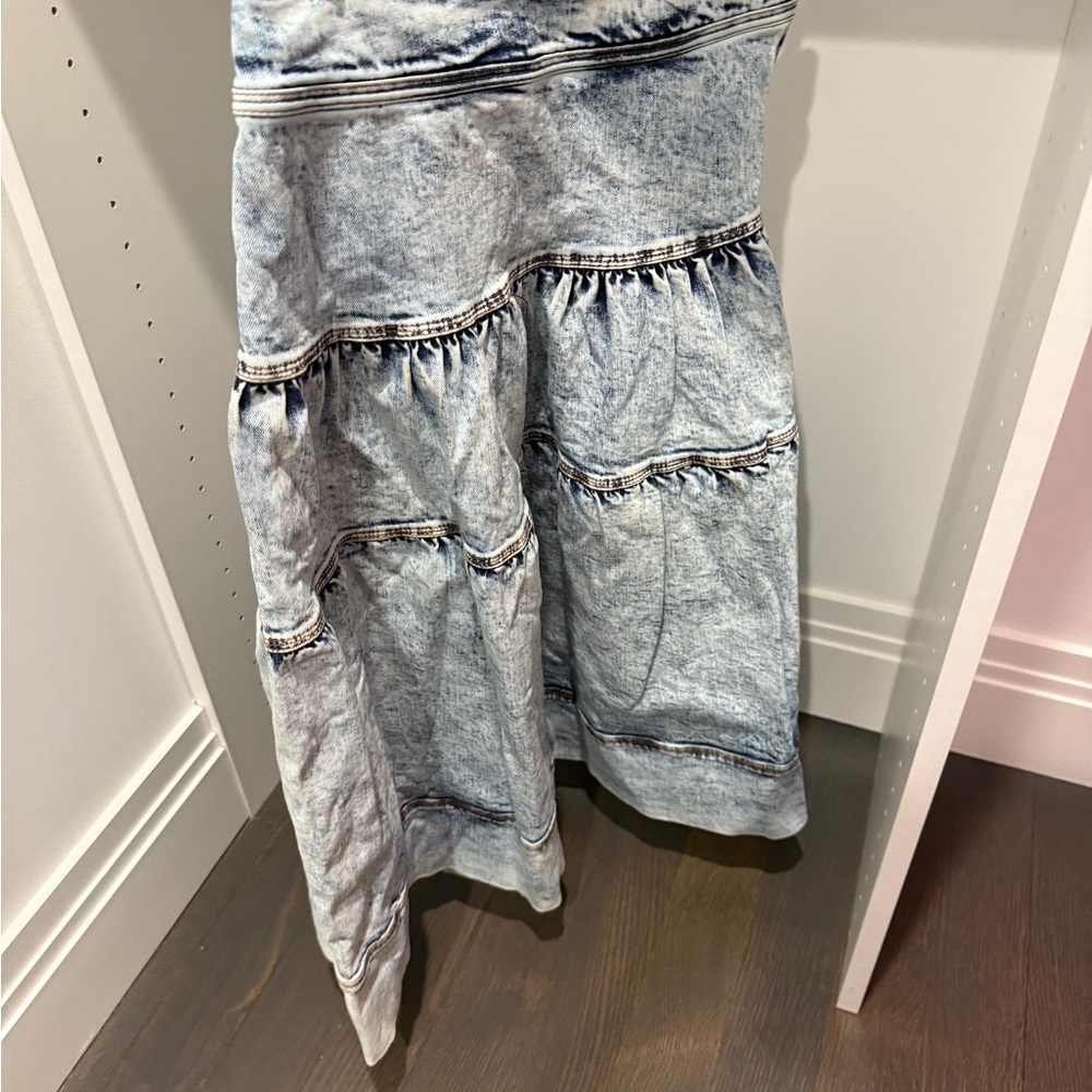Ulla Johnson tiered denim Skirt